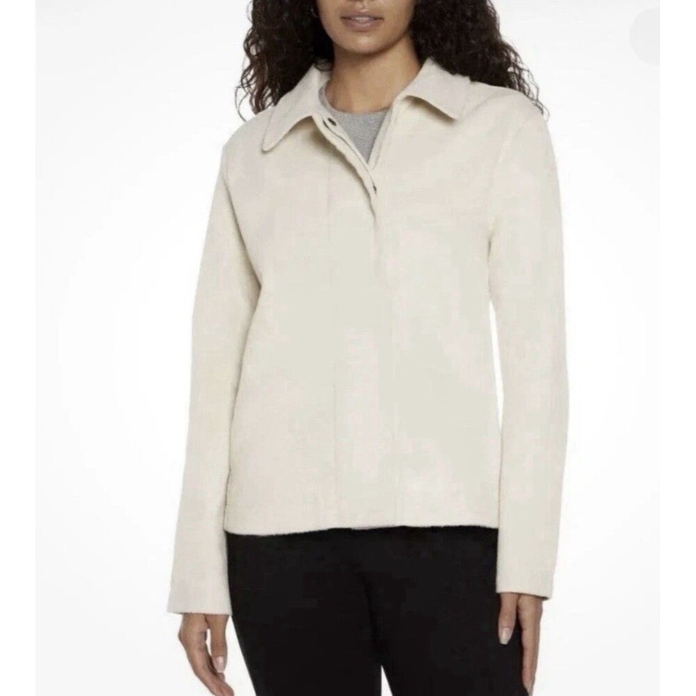 Banana Republic Snap Front Cream Jacket NWT XL